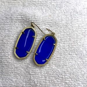 Kendra Scott earrings, blue with gold